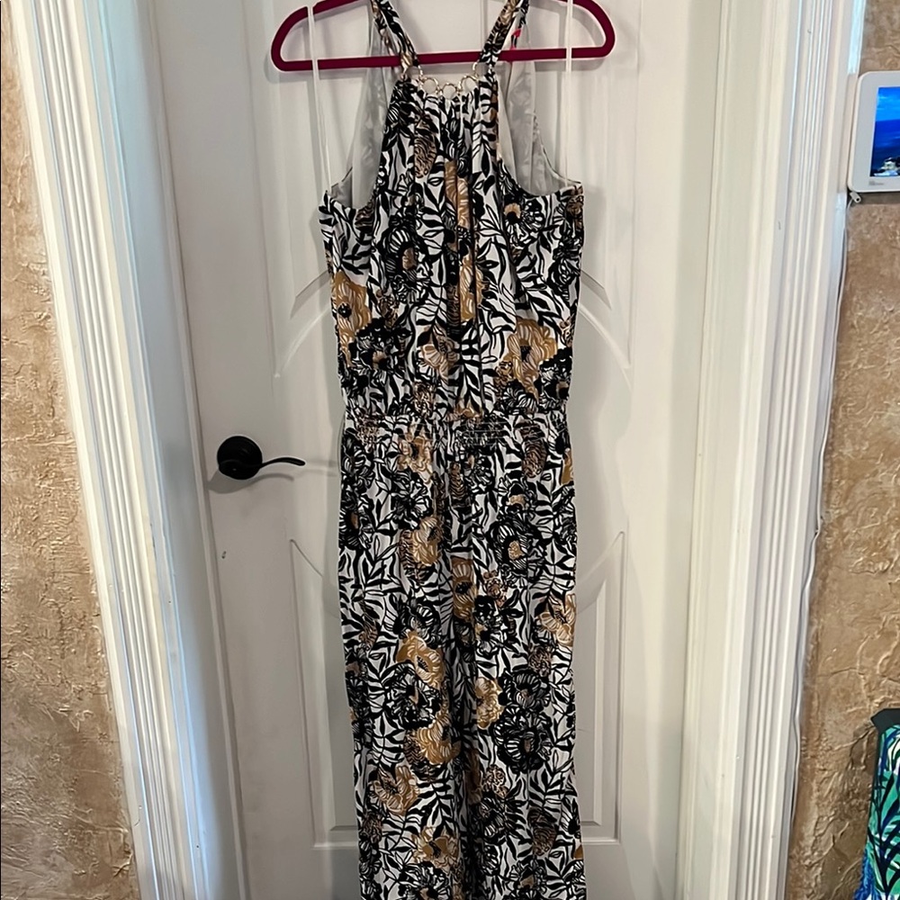 Lilly Pulitzer Julien Halter Jumpsuit Onyx Peony Party